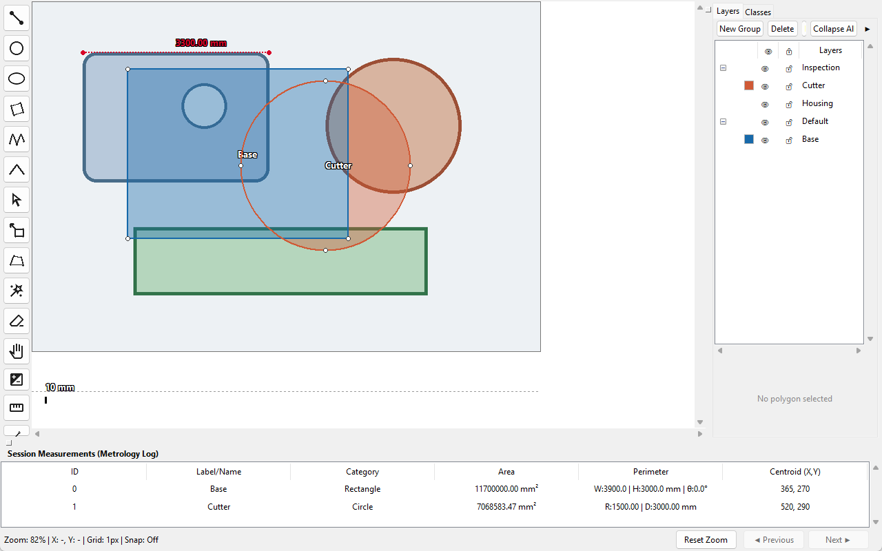 Boolean contour editing interface